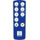 Custom Blue Touch Screen Membrane Switch Graphic Overlay With 10 Button