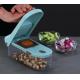 2 In 1 LFGB Kitchen Vegetable Chopper Shule With 8 Detachable Blades