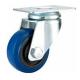 04-Medium duty caster Swivel caster blue elastic rubber