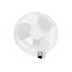 Contemporary Indoor Outdoor Wall Mount Fan Metal Primary Material Low Noise