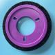 Lk Stenter Machine Parts Brush Wheel Purple Plastis Body Black Nylon Hair 3 Holes Easy Installation