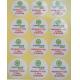 Business Custom Printed Sticker Labels Advirtising Multipurpose Aqueous Coating