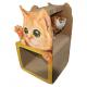 Castle Cardboard Cat Scratcher Bed House Scratching Houses Cozy Space Multiple Layers 51.5x31x11CM