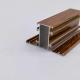 Mill Finished Wood Grain Aluminium Profile For Window And Door