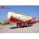 Air Discharge Carrying Dry Bulk Cement Trailers , Durable Cement Tanker Truck