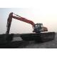 Big Torque Travelling Heavy Equipment Excavator with Tracked Pontoon Structure