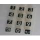 Multi Color Silicone Rubber Keypads For Calculator , Flat Keys Or Tactile Type