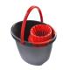 Quick Wring Bucket Floor Cleaning With Handle Plastic Floor Wringer Silver  12L Mop Bucket