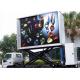 3 Sides Electronic Full Color Outdoor Message Boards , DIP346 LED Sdvertising Truck