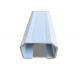 Heavy Duty Aluminum Track Channel For Aluminium Burglar Doors / Fixed Window