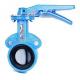Low Noise Water Butterfly Valves Chain Wheel Turbine Type EPDM Seated
