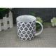 300ml Super White Porcelain Mugs With Decal FDA And CA65 Approved