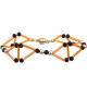 3D Triangle Statement Handmade Beads Bracelets (Orange/Green/Blue)