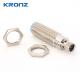 M30 Ultrasonic Sensor Red LED Lights Up Green LED Flashing 60-1000mm Sensing Range