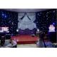 Fireproof Velvet LED Star Cloth Curtain Events Background Stage Decor