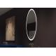 Wall Mounted Smart LED Bathroom Mirror / Oval Bathroom Mirrors With Lights
