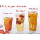 Thicker Stronger Disposable Bubble Tea Cups 500ml