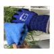 Winter Warm Blue 7 Gauge Terry Brushed Protective Work Nitrile Gloves
