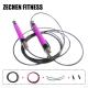 Pink Crossfit Speed Jump Rope Bodybuilding PVC Cover With Self Locking System