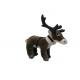 Unisex 20CM Christmas Reindeer ECO Friendly Stuffed Animals Harness Printing Lapland