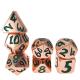 Light green copper material Mini Black For Dungeons And Dragons Polyhedral Dice Set Lightweight Sharp Edged