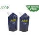 Safe Non - Toxic Cool Liquid Spout Bags FDA Navy Blue With Side Hanging Hook