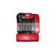 Special Collection Makeup Brush Gift Set Mini Size Classic Red Buttoned Brush Case