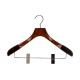 Betterall Solid Wood Velvet Shoulder Wooden Coat Hanger with Clip