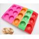 Colorful Silicone Kitchenware Products , Biscuit Cake Flower Silicone Mold