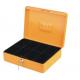 Walmart Hot Sale Yellow Color 12 Durable Metal Cash Box With  Key Lock