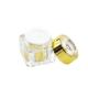 Reusable Cosmetic Packaging Container 10g Gold Eye Cream Acrylic Plastic Jar Material