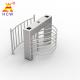 Swiping Card Half Height Turnstile SUS304 1.2mm Thickness Electromagnet Control