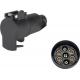 OEM Standard Trailer Plug Socket Black Waterproof European Type