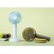 2000mah Portable Fan handheld Mini Fan , Mini USB Table Fan Black 4 Plastic Blades