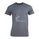 Cotton Mens Crew Neck T Shirt Printed Muscle Fit