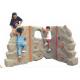 Slip Resistance Small Climbing Wall / Kids Outdoor Rock Climbing Wall 360*150cm