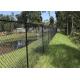 Galvanized / Pvc Coated Garden Chain Link Fence Fabric With Diamond Hole