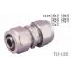 TLY-1222 1/2-2 aluminium pex pipe fitting brass tee wall NPT nickel plated water oil gas mixer matel plumping joint