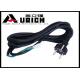 France Type VDE Certificate 2 Pin AC Power Cord For Household Appliances
