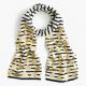 Heart Foil Print Knitted Neck Scarf For Girls Children Size Easy To Pair Winter Clothes