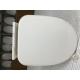 White Self Closing Toilet Seat Lid , Toilet Seat Cover For Elongated Toilet