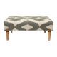 Home hotel upholstery furniture fabric fancy stool tufted ottoman ,oak wood with