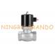 Uni-D Type US Series 1-1/2'' Stainless Steel Solenoid Valve For Hot Water Steam AC220V DC24V