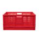Fresh Vegetable Turnover Basket Folding Plastic Container with Collapsible Mesh Crate