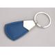 Red Color PU Leather Key Chains Blue Personalized Custom Printing Logo