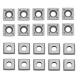 Tungsten Carbide Woodworking Turning Tools Standard 100% Carbide Inserts Package of 10 PCS