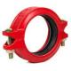 Fire Duct Piping Systems Grooved Clamp Coupling 165mm With Casting Technics