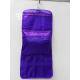 Purple Non Woven Fabric  Electronics Organizer Travel Case With Three Layer