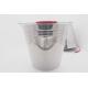 5L China bucket manufacture stainless steel pail bucket with handle ice bucket metal milk bucket