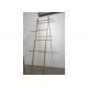 BSCI 154cm High Standing Full Bamboo Towel Rack With 4 Bars